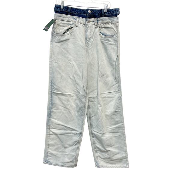 Wild Fable Women's Light Wash High-Rise Straight-Leg Jeans Size 12 - Picture 1 of 5